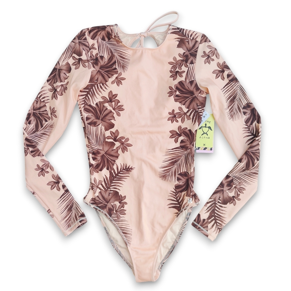 Hurley x Carissa Moore Hawaiian Lei Tie Surf Suit Swimsuit Size S NWT